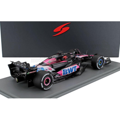 SPARK MODEL ALPINE F1  A524 TEAM BWT ALPINE N 31 BAHRAIN GP 2024 ESTEBAN OCON - BLACK BLUE PINK 1/18