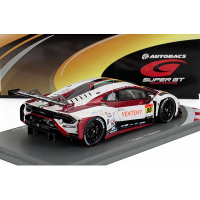 SPARK MODEL LAMBORGHINI LAMBORGHINI GT3 TEAM JLOC N 88 CHAMPION WITH PIT BOARD GT300 CLASS SUPER GT 2024 TAKASHI KOGURE - YUYA M