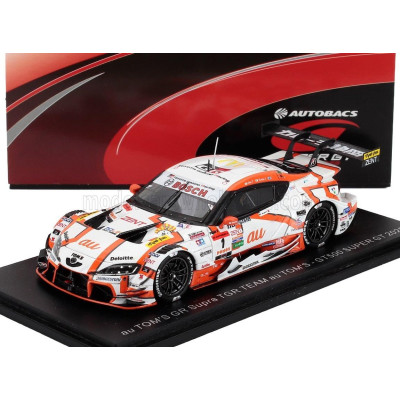 SPARK MODEL TOYOTA SUPRA GR TEAM TGR AU TOM'S N 1 GT500 CLASS SUPER GT 2025 KENTA YAMASHITA - SHO TSUBOI - ORANGE WHITE 1/43