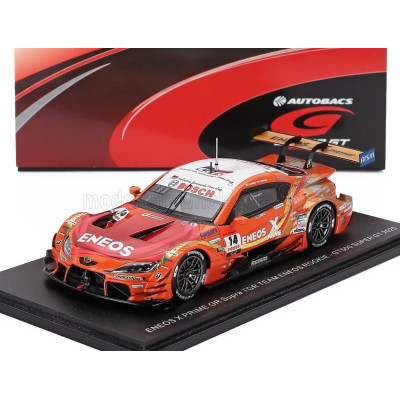 SPARK MODEL TOYOTA GR SUPRA TEAM ENEOS ROOKIE N 14 GT500 CLASS SUPER GT 2025 KAZUYA OSHIMA - NIREI FUKUZUMI - ORANGE RED WHITE 1