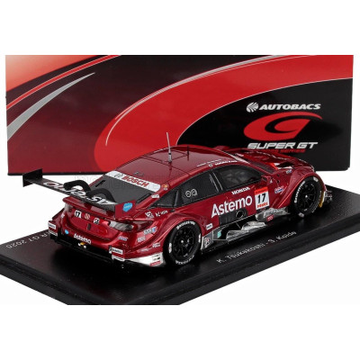 SPARK MODEL HONDA CIVIC TYPE R-GT TEAM ASTEMO REAL RACING N 17 GT500 CLASS SUPER GT 2025 KOUDAI TSUKAKOSHI - SYUN KOIDE - RED 1/