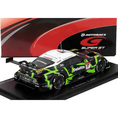 SPARK MODEL TOYOTA SUPRA GR TEAM TGR DELOITTE TOM'S N 37 GT500 CLASS SUPER GT 2025 UKYO SASAHARA - GIUL-IANO ALESI - GREEN BLACK
