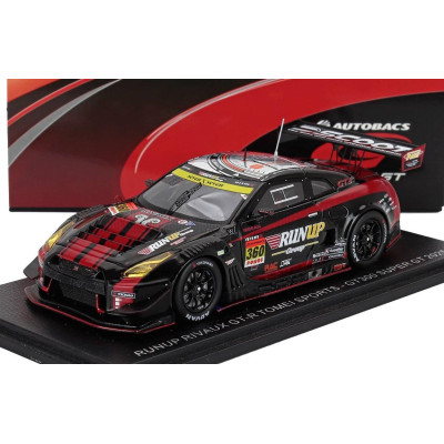 SPARK MODEL NISSAN GT-R NISMO GT3 TEAM TOMEI SPORT N 360 GT300 CLASS SUPER GT 2025 TAKAYUKI AOKI - RIN ARAKAWA - BLACK RED 1/43