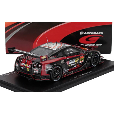 SPARK MODEL NISSAN GT-R NISMO GT3 TEAM TOMEI SPORT N 360 GT300 CLASS SUPER GT 2025 TAKAYUKI AOKI - RIN ARAKAWA - BLACK RED 1/43