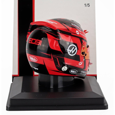 SPARK MODEL BELL HELMET CASCO HELMET F1 ESTEBAN OCON TEAM MONEYGRAM HAAS N 31 SEASON 2025 - RED BLACK 1/5