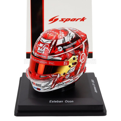 SPARK MODEL BELL HELMET CASCO HELMET F1 ESTEBAN OCON TEAM MONEYGRAM HAAS N 31 CHINA GP 2025 - RED WHITE 1/5
