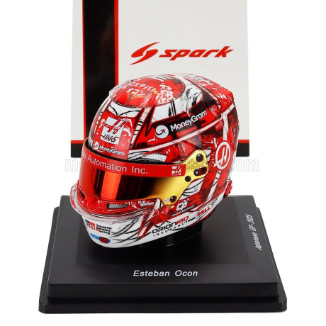 SPARK MODEL BELL HELMET CASCO HELMET F1 ESTEBAN OCON TEAM MONEYGRAM HAAS N 31 CHINA GP 2025 - RED WHITE 1/5