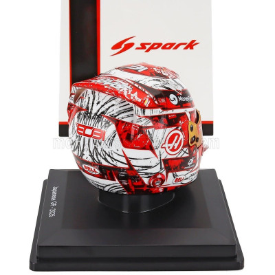 SPARK MODEL BELL HELMET CASCO HELMET F1 ESTEBAN OCON TEAM MONEYGRAM HAAS N 31 CHINA GP 2025 - RED WHITE 1/5