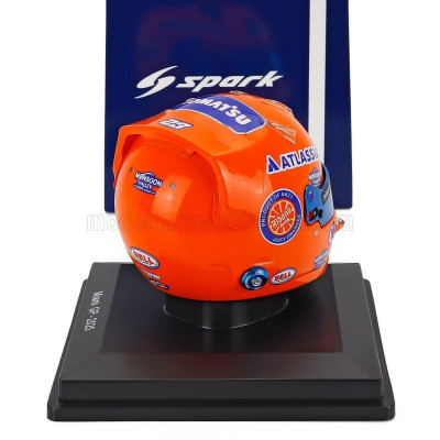 SPARK MODEL BELL HELMET CASCO HELMET F1 ALEX ALBON TEAM ATLASSIAN WILLIAMS RACING N 23 MIAMI GP 2025 - ORANGE 1/5