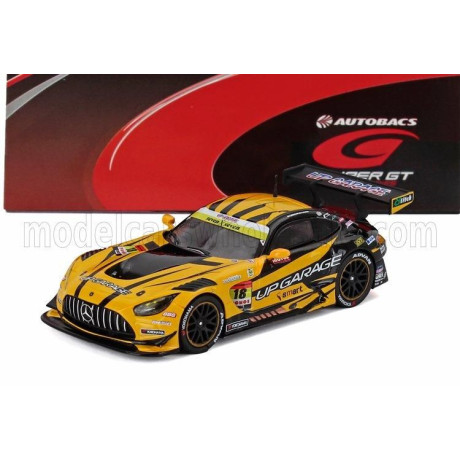 SPARK MODEL MERCEDES BENZ AMG GT3 EVO TEAM UPGARAGE N 18 GT300 CLASS SUPER GT 2025 TAKASHI KOBAYASHI - YUTO NOMURA - YELLOW BLAC