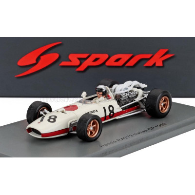 SPARK MODEL HONDA F1  RA273 N 18 ITALY GP 1966 RICHIE GINTHER - WHITE RED 1/43