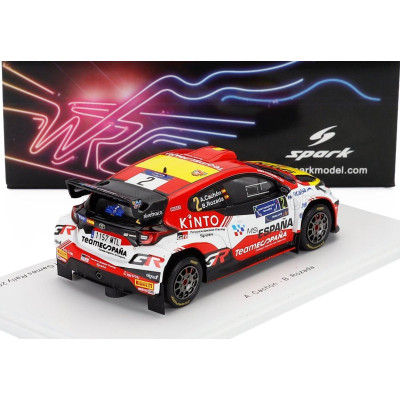 SPARK MODEL TOYOTA YARIS GR RALLY2 TEAM TEO MARTIN MOTORSPORT N 2 WINNER RALLY FIA MOTORSPORT GAMES VALENCIA 2024 ALEJANDRO CACH