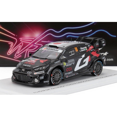 SPARK MODEL TOYOTA YARIS GR RALLY1 HYBRID TEAM TOYOTA GAZOO RACING WRT N 18 RALLY MONTECARLO 2025 TAKAMOTO KATSUTA - AARON JOHNS