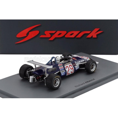 SPARK MODEL BRABHAM F1  BT30 N 29 GERMAN GP 1969 RICHARD ATTWOOD - BLUE 1/43