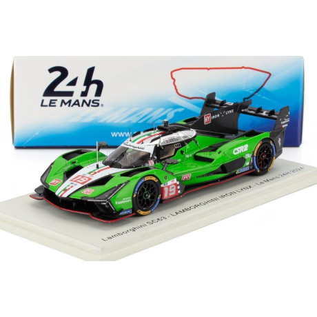 SPARK MODEL LAMBORGHINI SC63 3.8L V8 TURBO TEAM LAMBORGHINI IRON LYNX N 19 24h LE MANS 2024 ROMAIN GROSJEAN - MATTEO CAIROLI - A