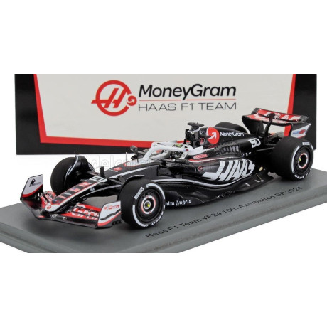 SPARK MODEL HAAS F1  FW24 TEAM MONEYGRAM HAAS N 50 AZERBAIJAN GP 2024 OLIVER BEARMAN - BLACK WHITE 1/43