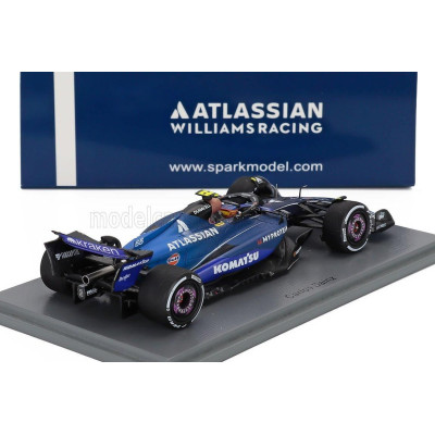SPARK MODEL WILLIAMS F1  FW47 TEAM WILLIAMS ATLASSIAN RACING N 55 CHINA GP 2025 CARLOS SAINZ - BLUE BLACK 1/43