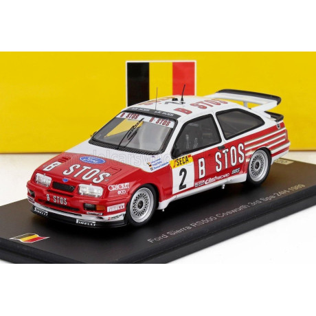 SPARK MODEL FORD ENGLAND SIERRA RS500 COSWORTH TEAM BASTOS RACING N 2 3rd 24h SPA 1989 EDDY JOOSEN - FRANK BIELA - THOMAS LINDST