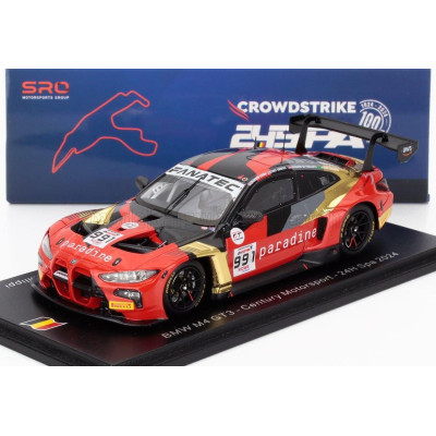 SPARK MODEL BMW 4-SERIES M4 GT3 3.0L TURBO TEAM CENTURY MOTORSPORT N 991 24h SPA 2024 DARREN LEUNG - PEDRO EBRAHIM CARVALHO - TO
