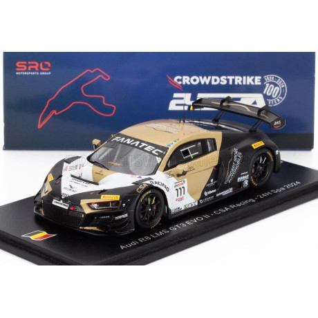 SPARK MODEL AUDI R8 LMS GT3 EVO II 5.2L V10 TEAM CSA RACING N 111 24h SPA 2024 ARTHUR ROUGIER - STEVEN PALETTE - ROMAIN CARTON -