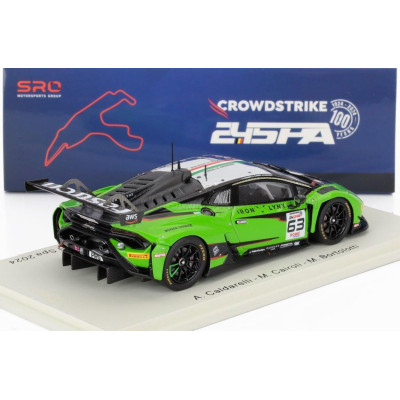 SPARK MODEL LAMBORGHINI HURACAN GT3 EVO2 5.2L V10 TEAM IRON LYNX N 63 24h SPA 2024 MATTEO CAIROLI - ANDREA CALDARELLI - MIRKO BO