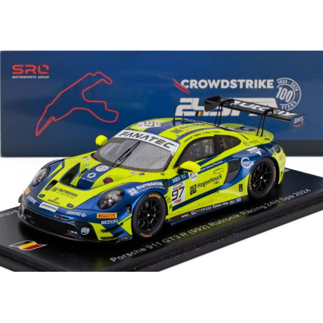 SPARK MODEL PORSCHE 911 992 GT3 R 4.2L TEAM RUTRONIK RACING N 97 24h SPA 2024 DUSTIN BLATTNER - RICHARD ROBICHON - DENNIS MARSCH