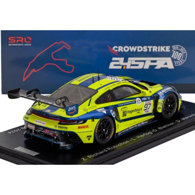 SPARK MODEL PORSCHE 911 992 GT3 R 4.2L TEAM RUTRONIK RACING N 97 24h SPA 2024 DUSTIN BLATTNER - RICHARD ROBICHON - DENNIS MARSCH