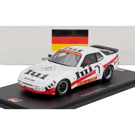 SPARK MODEL PORSCHE 944 TURBO CUP N 1 PORSCHE TURBO CUP 1986 URGEN MASS - WHITE RED 1/43
