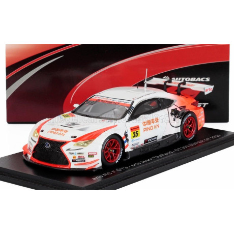 SPARK MODEL LEXUS RC F GT3 TEAM ARTO THAILAND N 35 GT300 SUPER GT 2021 GIUL-IANO ALESI - SEAN WALKINSHAW - WHITE ORANGE 1/43