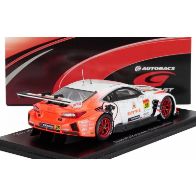 SPARK MODEL LEXUS RC F GT3 TEAM ARTO THAILAND N 35 GT300 SUPER GT 2021 GIUL-IANO ALESI - SEAN WALKINSHAW - WHITE ORANGE 1/43