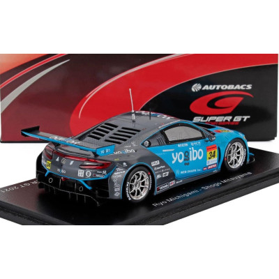 SPARK MODEL HONDA NSX GT3 TEAM YOGIBO DRAGO CORSE N 34 GT300 CLASS SUPER GT 2021 RYO MICHIGAMI - SHOGO MITSUYAMA - LIGHT BLUE BL