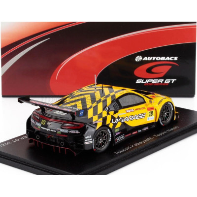 SPARK MODEL HONDA NSX GT3 TEAM UPGARAGE N 18 GT300 SUPER GT 2021 TAKASHI KOBAYASHI - TEPPEI NATORI - YELLOW BLACK 1/43