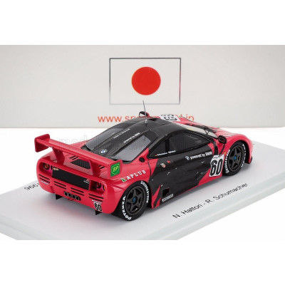SPARK MODEL McLAREN F-1 GTR 6.1L V12 N 60 WINNER ROUND 1 GT500 JGTC 1996 N HATTORI - RALPH SCHUMACHER - RED DARK GREY 1/43