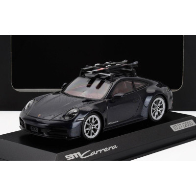SPARK MODEL PORSCHE 911 992-2 CARRERA COUPE WITH SKI 2024 - BLACK 1/43