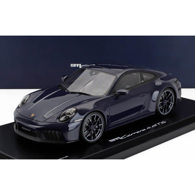 SPARK MODEL PORSCHE 911 992-2 GTS COUPE 2024 - CON VETRINA - WITH SHOWCASE - BLUE 1/18