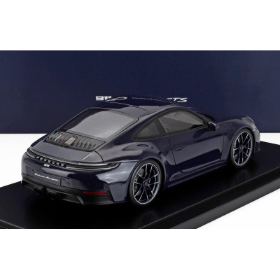 SPARK MODEL PORSCHE 911 992-2 GTS COUPE 2024 - CON VETRINA - WITH SHOWCASE - BLUE 1/18