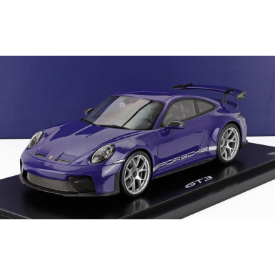 SPARK MODEL PORSCHE 911 992-2 GT3 COUPE 2024 - CON VETRINA - WITH SHOWCASE - ULTRAVIOLET 1/18