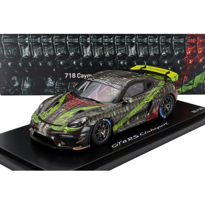 SPARK MODEL PORSCHE 718 (982) CAYMAN GT4 RS CLUBSPORT 2023 - CON VETRINA - WITH SHOWCASE - VARIOUS 1/18