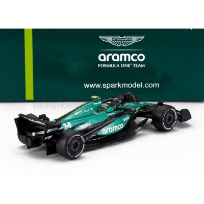 SPARK MODEL ASTON MARTIN F1  AMR24 TEAM ARAMCO COGNIZANT N 14 SEASON 2024 FERNANDO ALONSO - GREEN BLACK 1/64