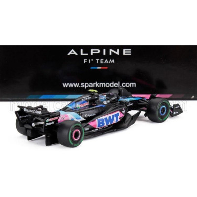 SPARK MODEL ALPINE F1  A524 TEAM BWT ALPINE N 10 3rd BRAZILIAN GP 2024 PIERRE GASLY - BLACK BLUE PINK 1/64