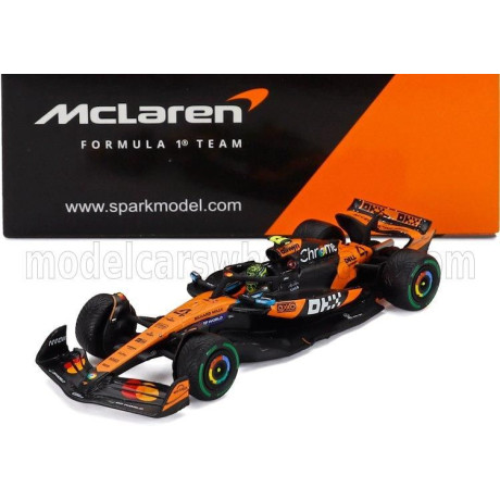 SPARK MODEL McLAREN F1  MCL39 TEAM MCLAREN N 4 WORLD CHAMPION WINNER AUSTRALIAN GP 2025 LANDO NORRIS - ORANGE BLACK 1/64