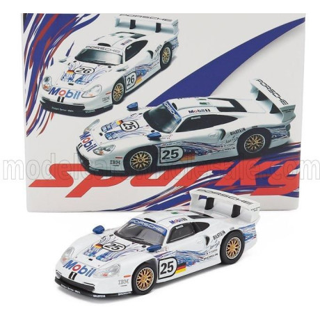 SPARK MODEL PORSCHE SET 2X 911 3.2L GT1 EVO TEAM PORSCHE AG N 25 24h LE MANS 1997 HANS JOACHIM STUCK - THIERRY BOUTSEN - BOB WOL