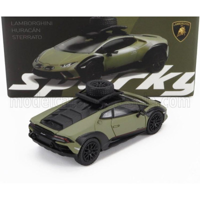 SPARK MODEL LAMBORGHINI HURACAN STERRATO 2022 - GREEN BLACK 1/64