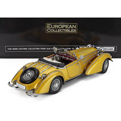 SUN STAR HORCH 855 ROADSTER OPEN 1939 - YELLOW 1/18