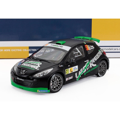SUN STAR PEUGEOT 207 S2000 N 58 RALLY MONZA SHOW 2013 CRAIG BREEN - SEBASTIAN MARSHALL - BLACK GREEN 1/18