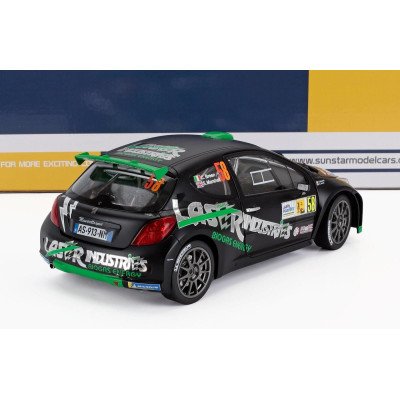 SUN STAR PEUGEOT 207 S2000 N 58 RALLY MONZA SHOW 2013 CRAIG BREEN - SEBASTIAN MARSHALL - BLACK GREEN 1/18