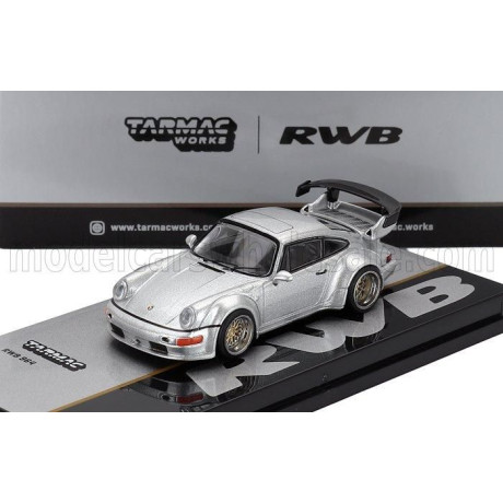 TARMAC PORSCHE 911 964 RWB COUPE 1993 - SILVER 1/64
