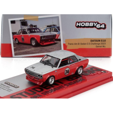 TARMAC DATSUN 510 N 74 RACING 1972 - RED WHITE 1/64
