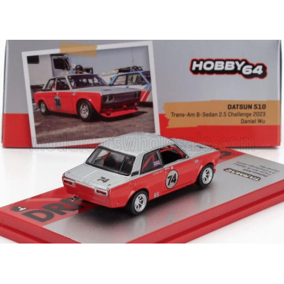 TARMAC DATSUN 510 N 74 RACING 1972 - RED WHITE 1/64