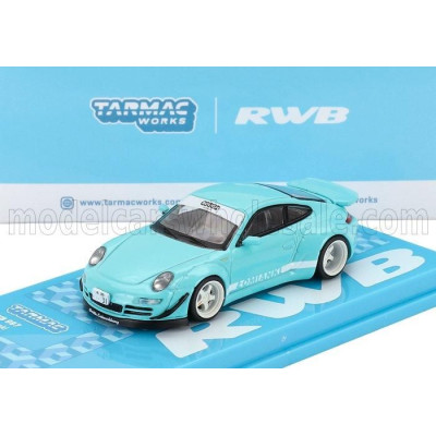 TARMAC PORSCHE 911 997 RWB COUPE LOMIANKI LIVERY 2006 - LIGHT BLUE 1/64